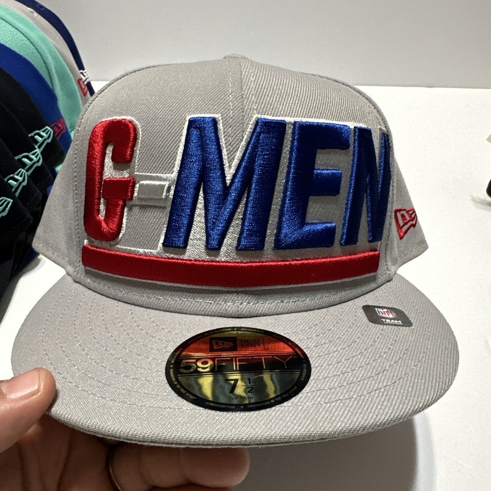 NEW ERA 59FIFTY FITTED HAT 5950 NEW YORK GIANTS TEAM HEADWEAR SIZE 7-1/2